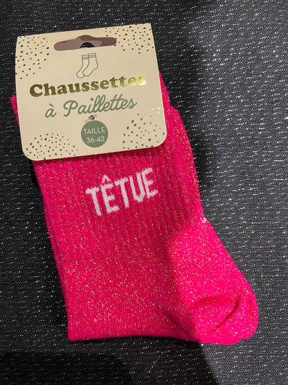 Chaussettes à paillettes