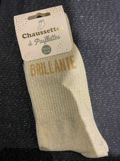 Chaussettes à paillettes