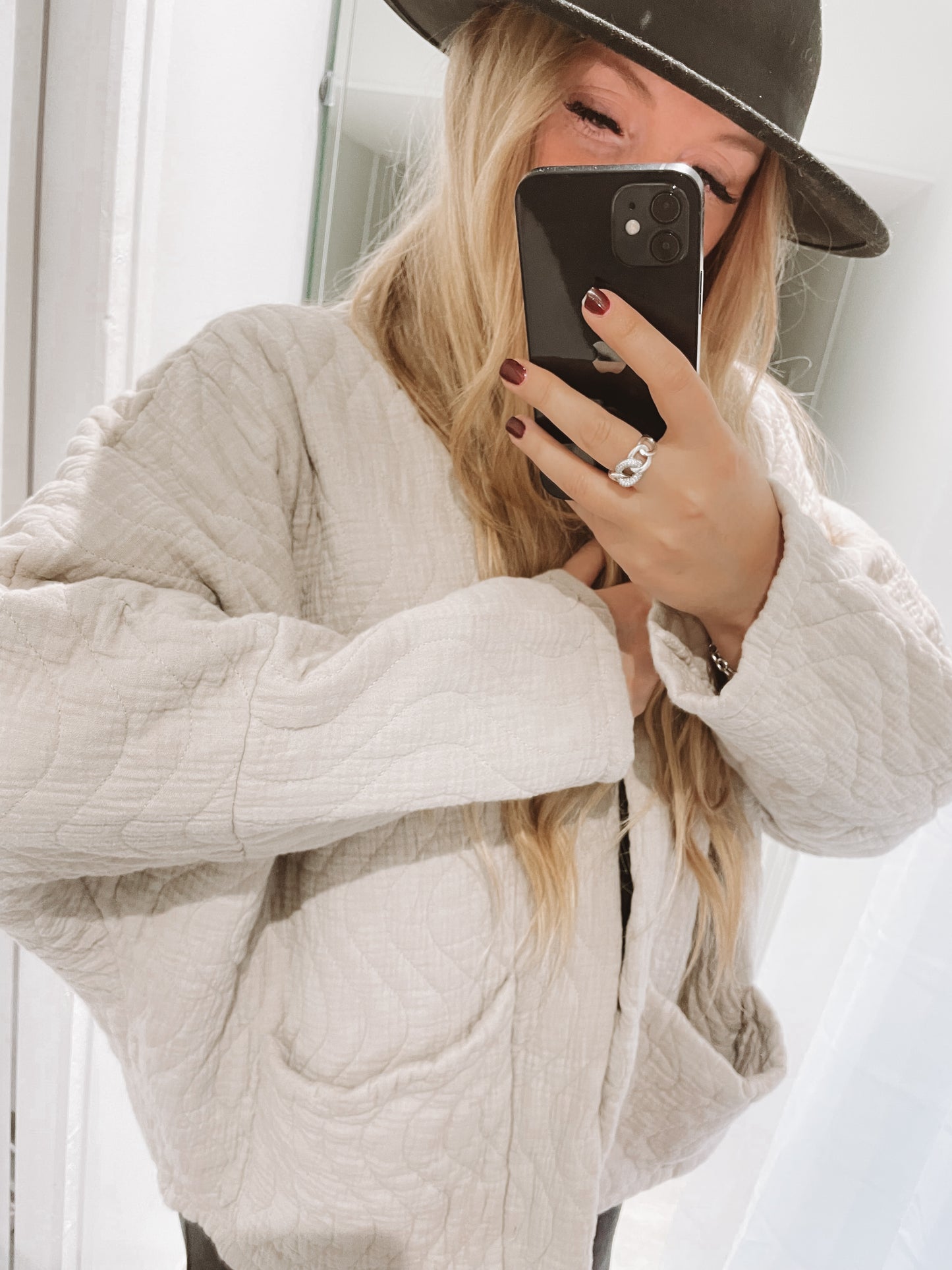 Veste oversize Wild - Beige