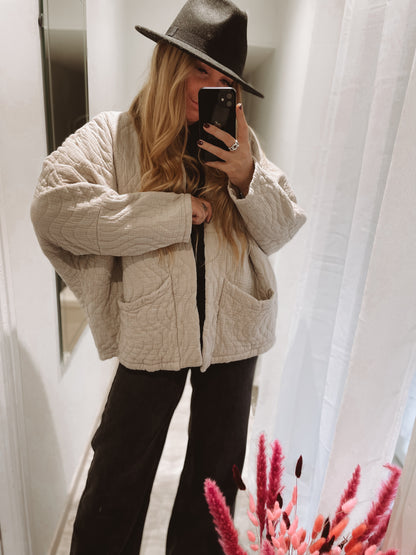 Veste oversize Wild - Beige