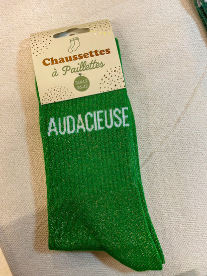 Chaussettes à paillettes