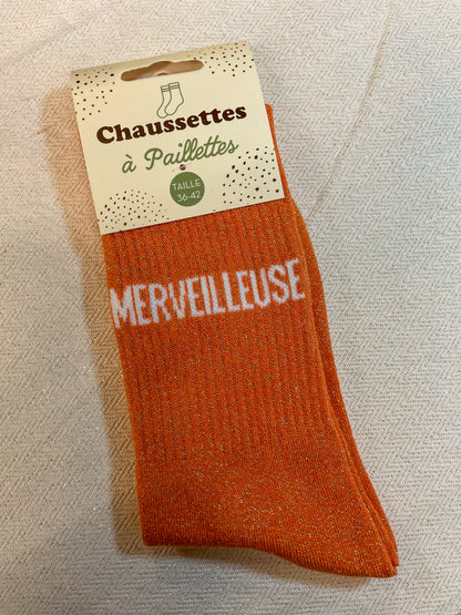 Chaussettes à paillettes