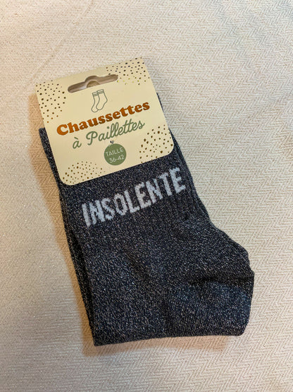 Chaussettes à paillettes